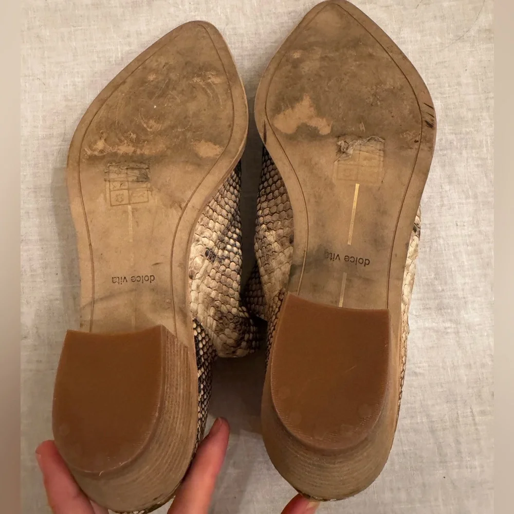 Dolce Vita Sonni Leather Booties in Snakeskin - Picture 10 of 10